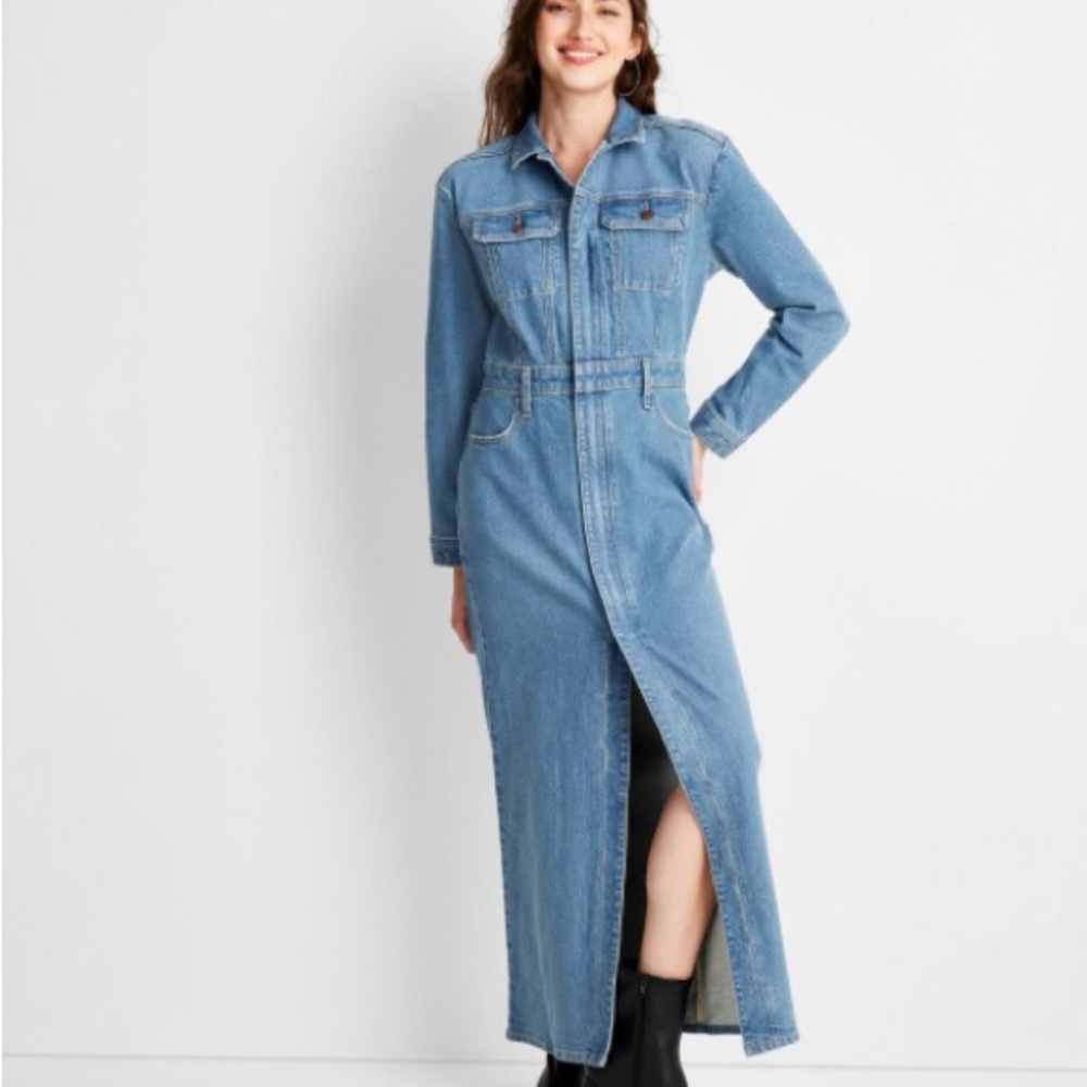 Denim Maxi Dress